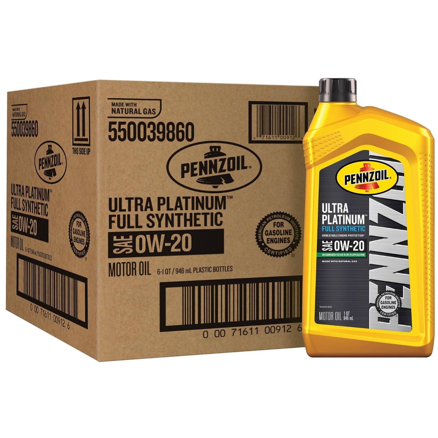 Advanced Formula 0W-20 Synthetic Motor Oil – 6 Bottles