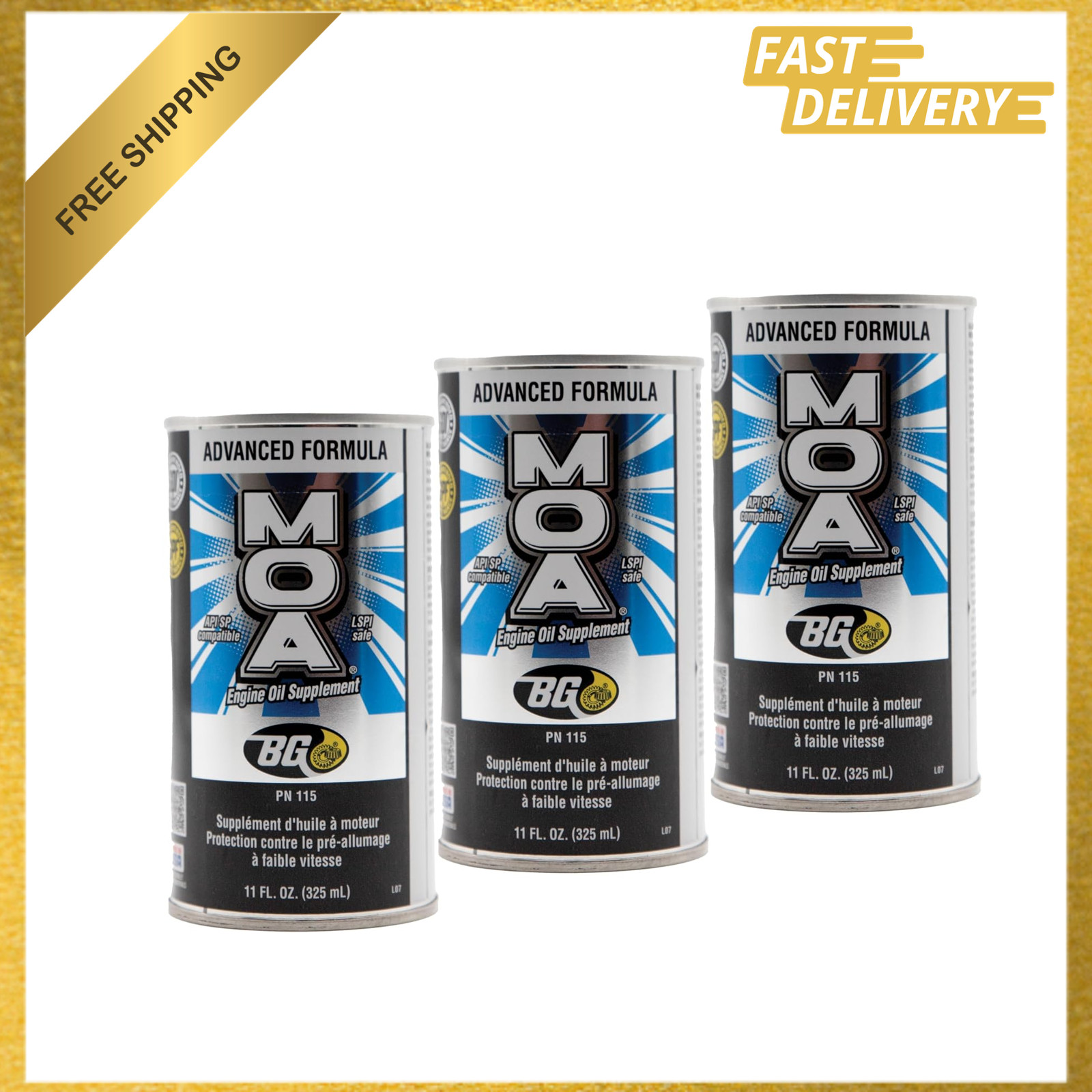 Motor Oil Additive 3 Pack 313ml Engine Protection Reduce Wear Extend Engine Life