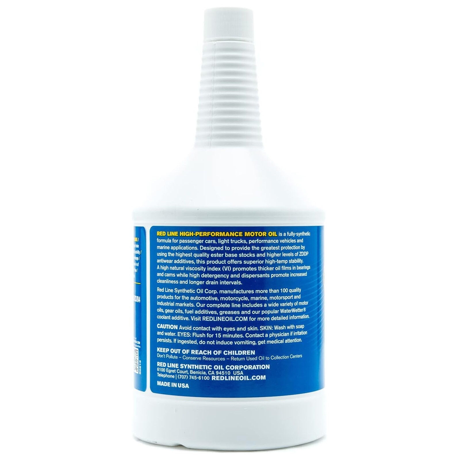 Red Line Oil Full Synthetic 10W30 Engine Motor Oil, 1-Quart Pack of 4