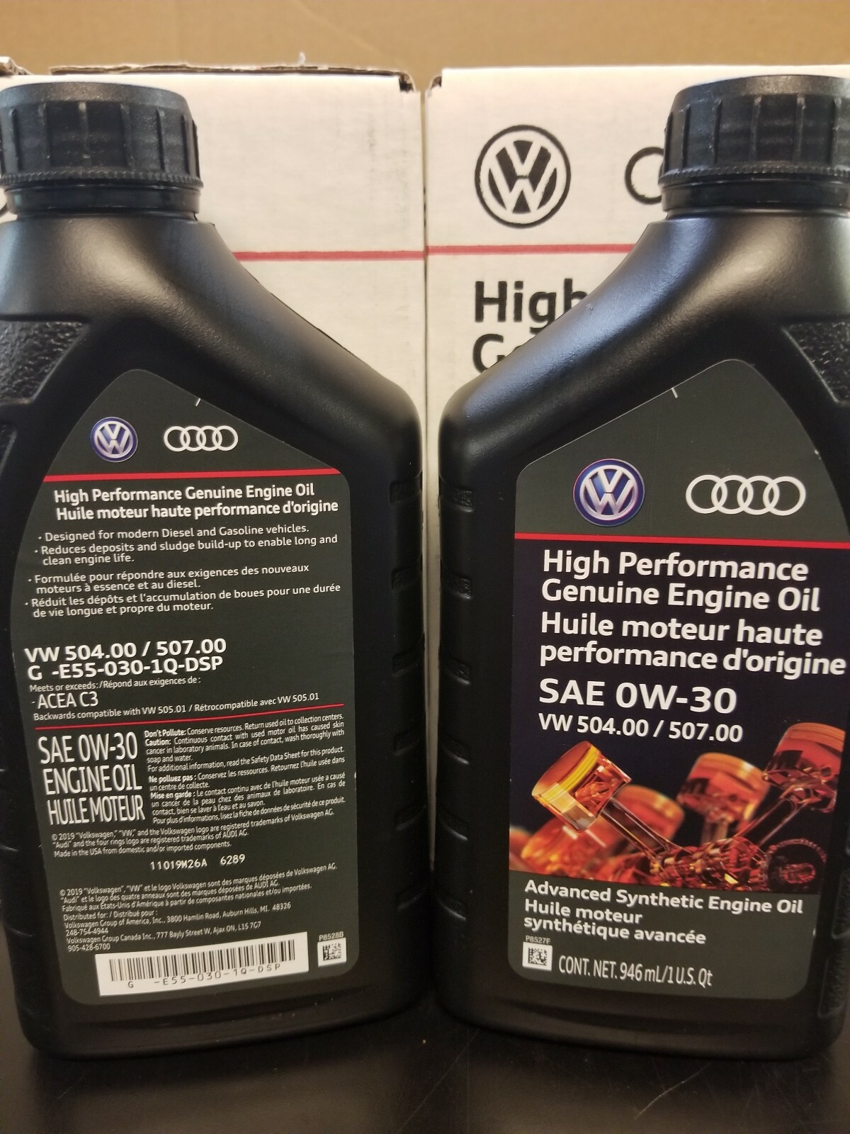 High Performance Genuine Engine Oil SAE 0W-30 VW 504.00 / 507.00