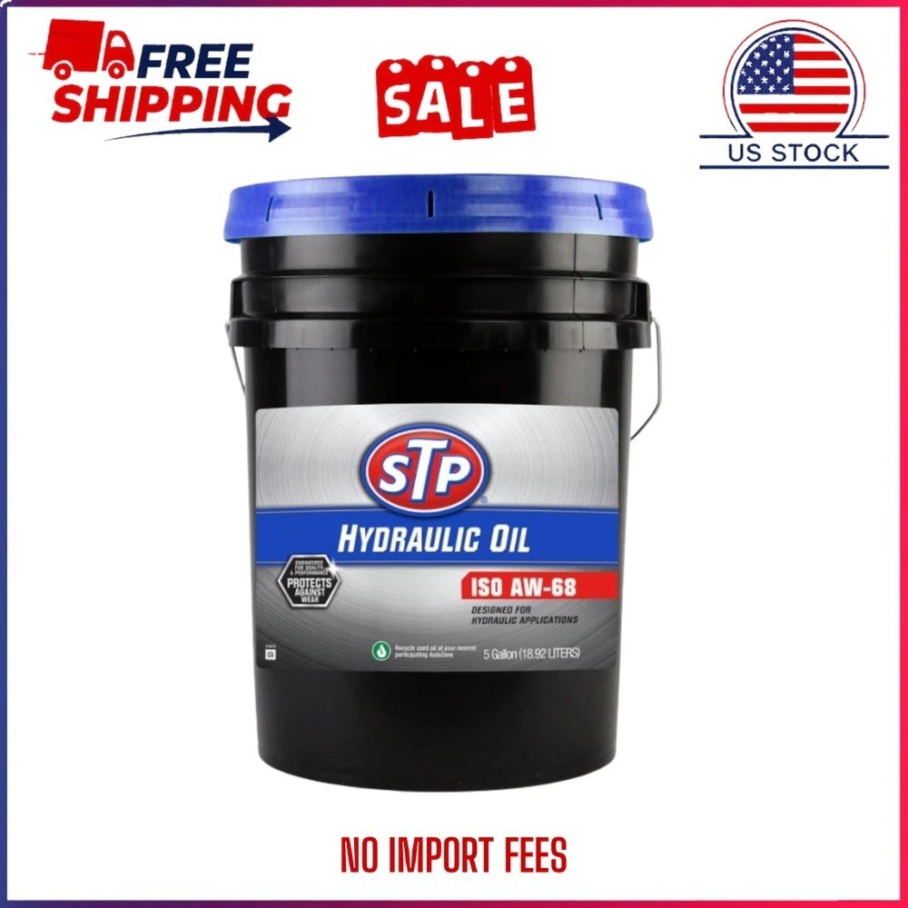 HOT SALE STP AW68 Hydraulic Oil, Anti-Wear Hydraulic Fluid, 5 Gallon, US STOCK