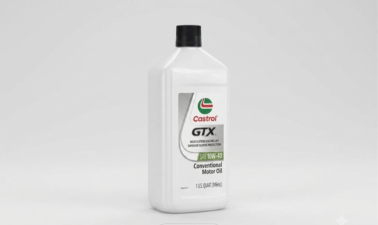 Castrol GTX 10W-40 Conventional Motor Oil, Case of 12 – 1 Quart Bottles | 14CD5A