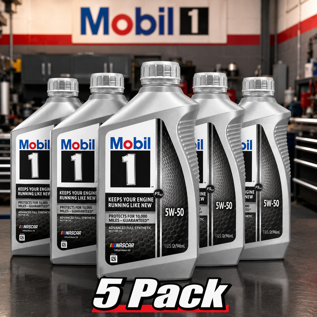 MOBIL 122075 Full Synthetic X2 5W-50; Mobil 1 European Car Formula; Full Synthet