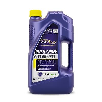 Royal Purple ROY51020, One 0W20 Multi-Grade Sae Oil 5 Quart Bottle Performance