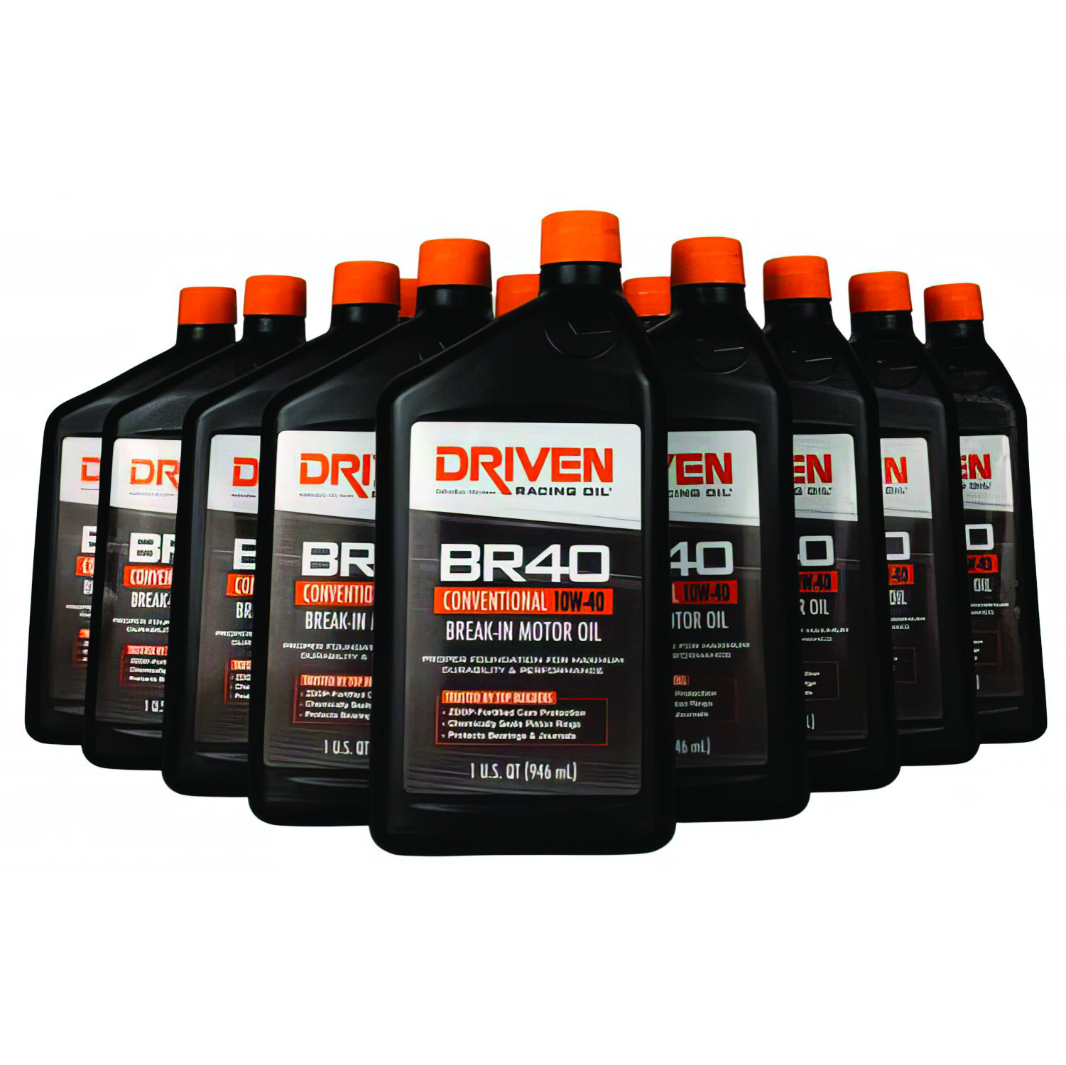 Driven Motor Oil – BR40 Break-In – High Zinc – 10W40 – Conventional – 12 qt
