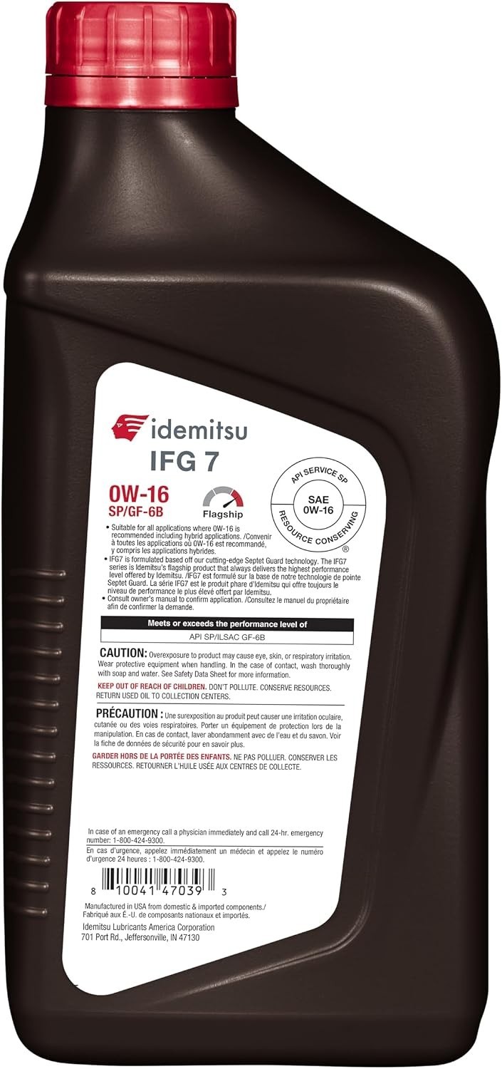 0W-16 SP/GF-6B Motor Oil – 1 Quart | Precision Engineered for Maximum Efficie…