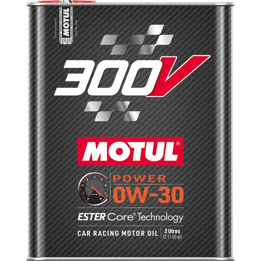 Motul 300V 0W30 POWER 100% Synthetic Engine Oil 110856 2L 1 Pack