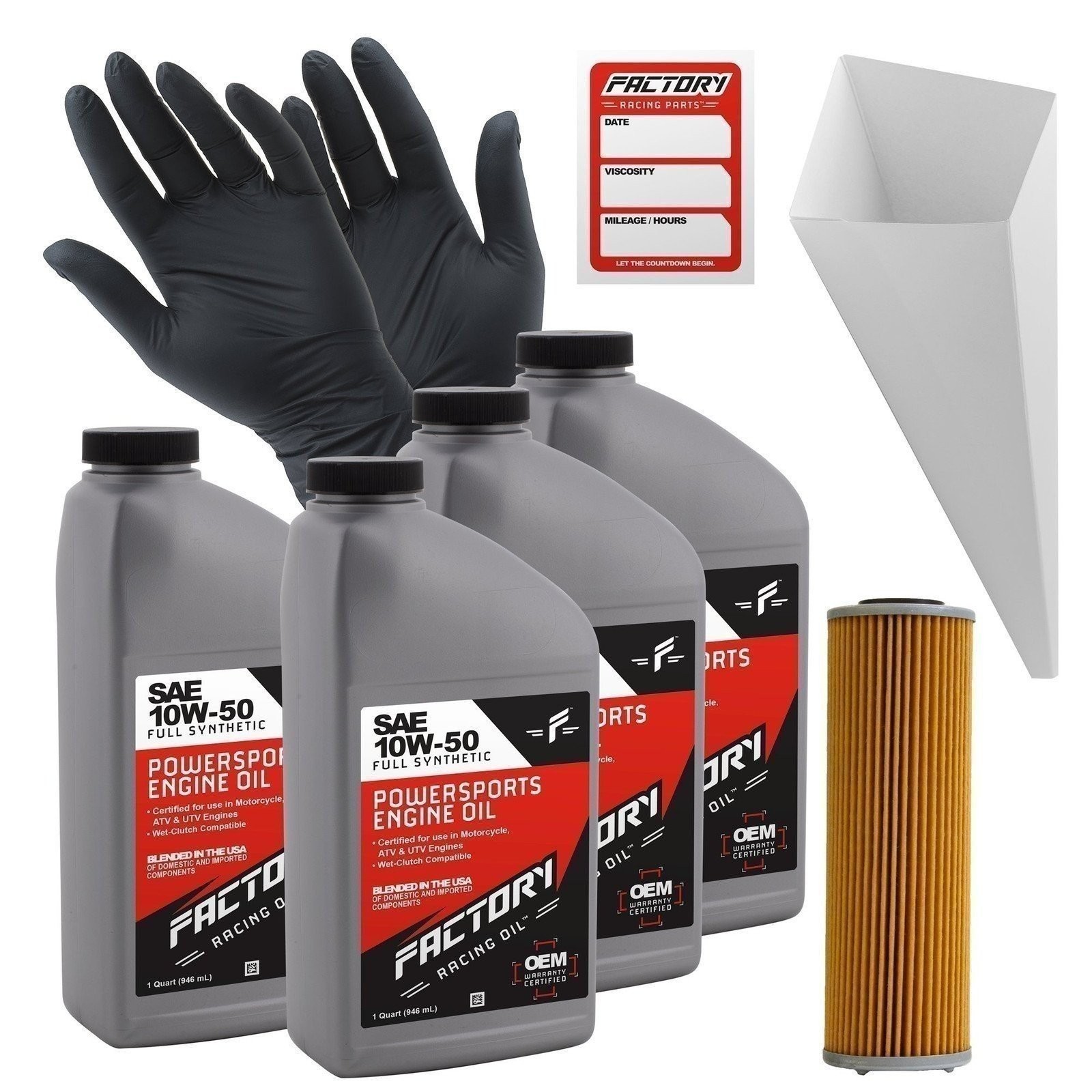 Oil Change Kit For KTM 1090 1190 1290 Adventure, 1190 RC8, 1290 – 4 Quarts 10W50