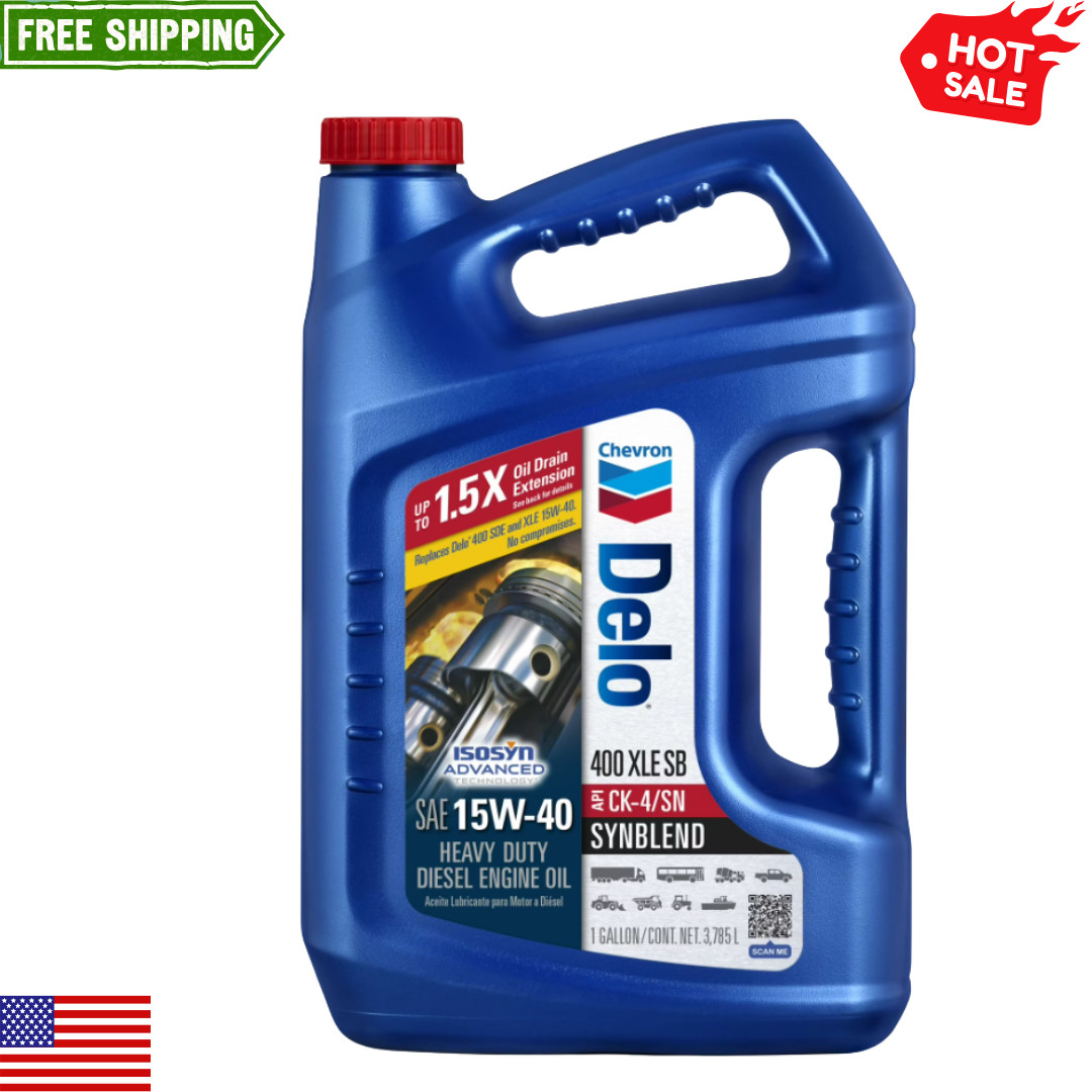 Delo 400 XLE SB Synthetic Blend 15W-40 Heavy-Duty Diesel Motor Oil 1 Gal