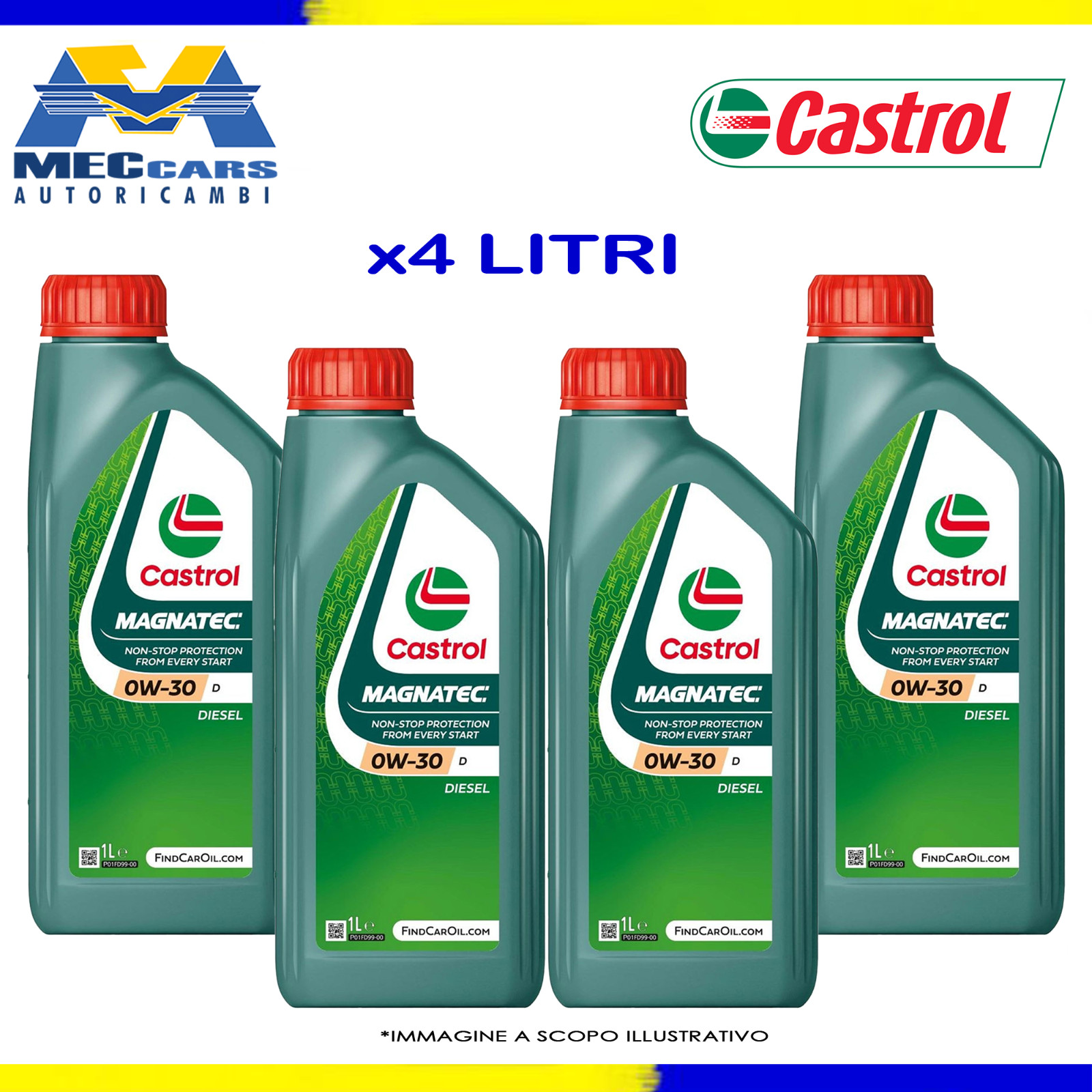 4 LITRE CASTROL MAGNATEC 0W30 D DIESEL ENGINE OIL ACEA C2 FORD WSS-M2C950-A