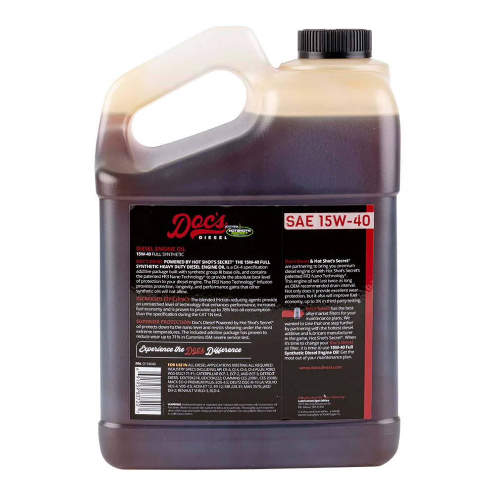 Doc’s Diesel 15W-40 Full Synthetic Heavy-Duty Diesel Oil