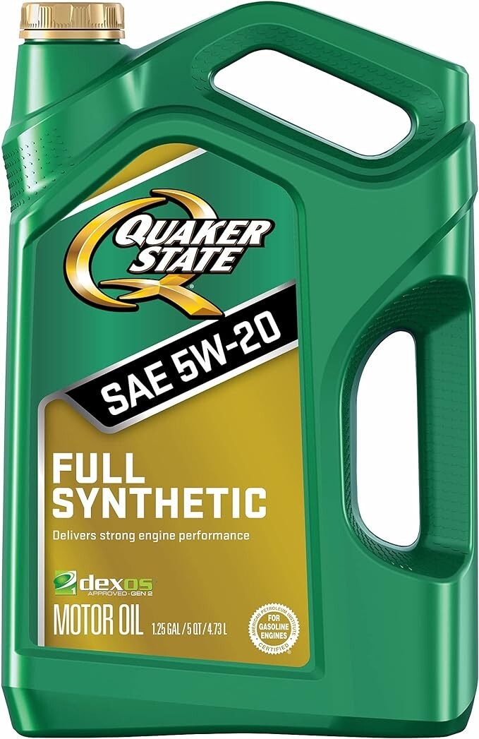 Quaker State Gen 3 Full Synthetic Dexos 5W-20 Motor Oil (5-Quart, Case of 3)