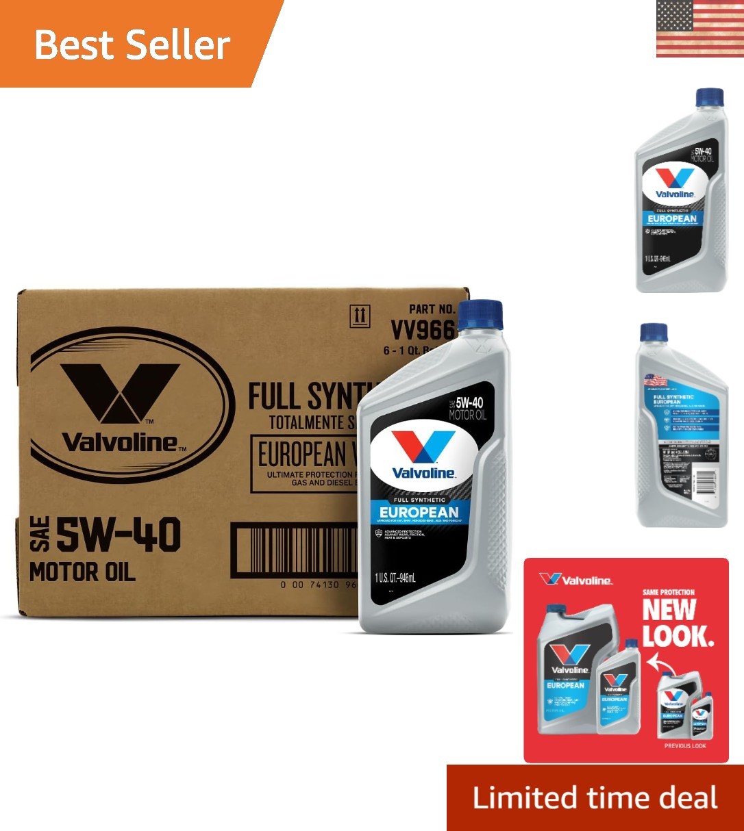 Case of 6 Bottles – 5W-40 MST SynPower Full Synthetic Motor Oil for Gas & Diesel