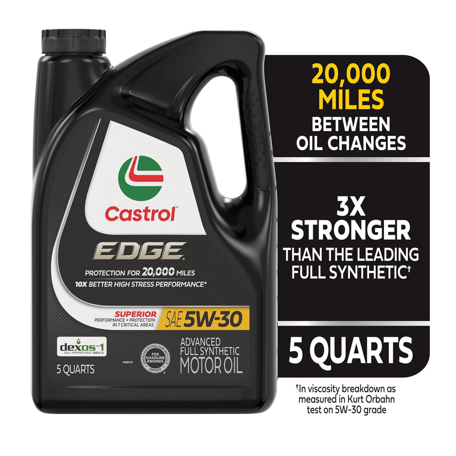 (3 Pack) Castrol EDGE 5W-30 Full Synthetic Oil 5QT…(wa)