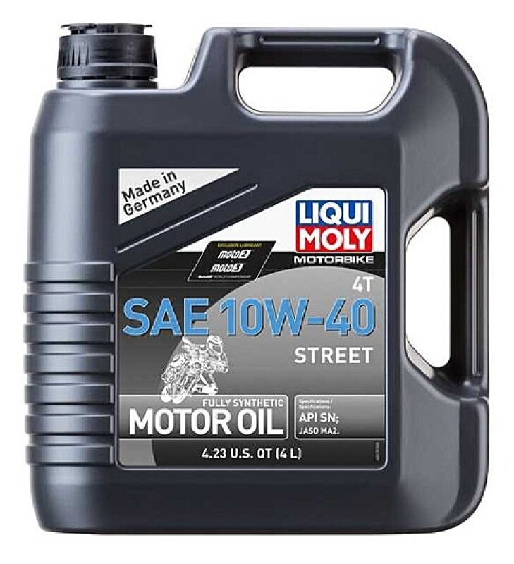 LIQUI MOLY 4L Motorbike 4T SAE 10W40 Street (case of 4)