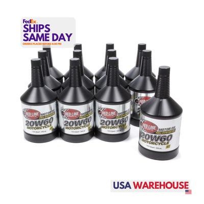 Redline Oil 12604, Set of 12 20W60 Motorcy Fits cle Oil Case/12 Performance Part