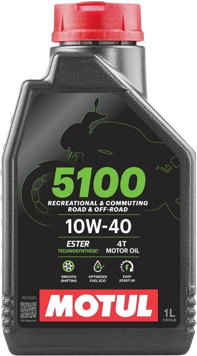 5100 4T 10W-40 Semi-Synthetic Engine Oil – Ester Technology for Smooth Shifts