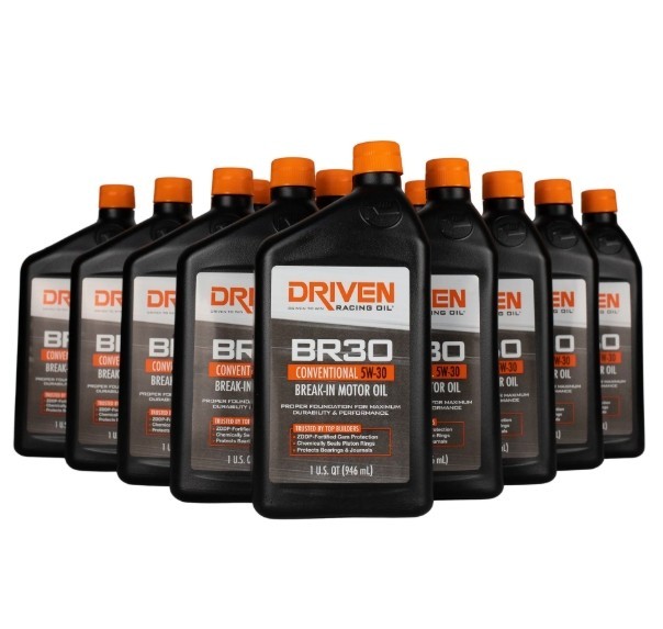 Driven Racing BR30 Break-In 5W-30 Motor Oil 1 Quart Set of 12 01806