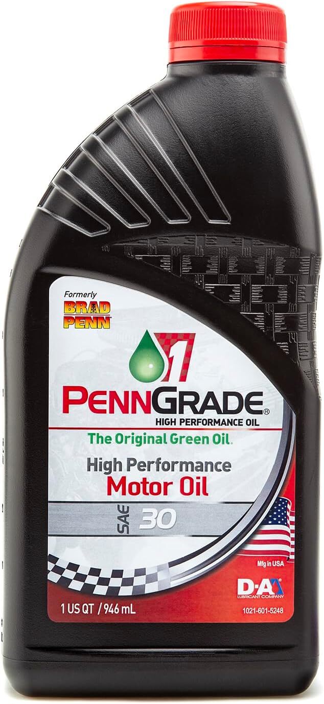 Brad Penn 009-7120 30W Engine Oil – 1 Quart Bottle,