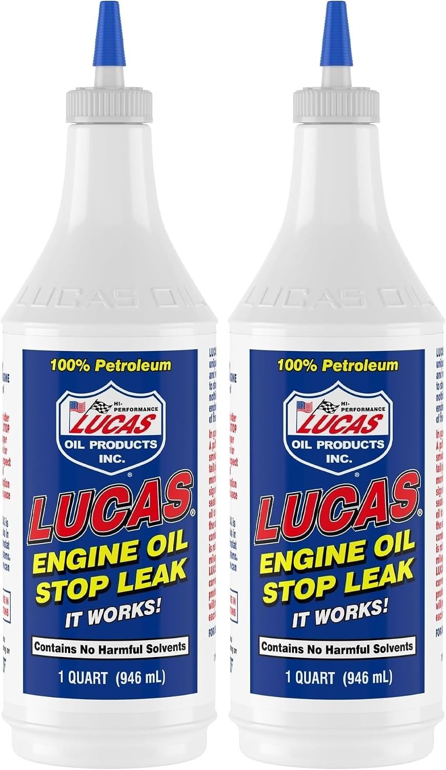 Lucas Engine Oil Stop Leak – 2 Quart Pack for Enhanced Engine Performance