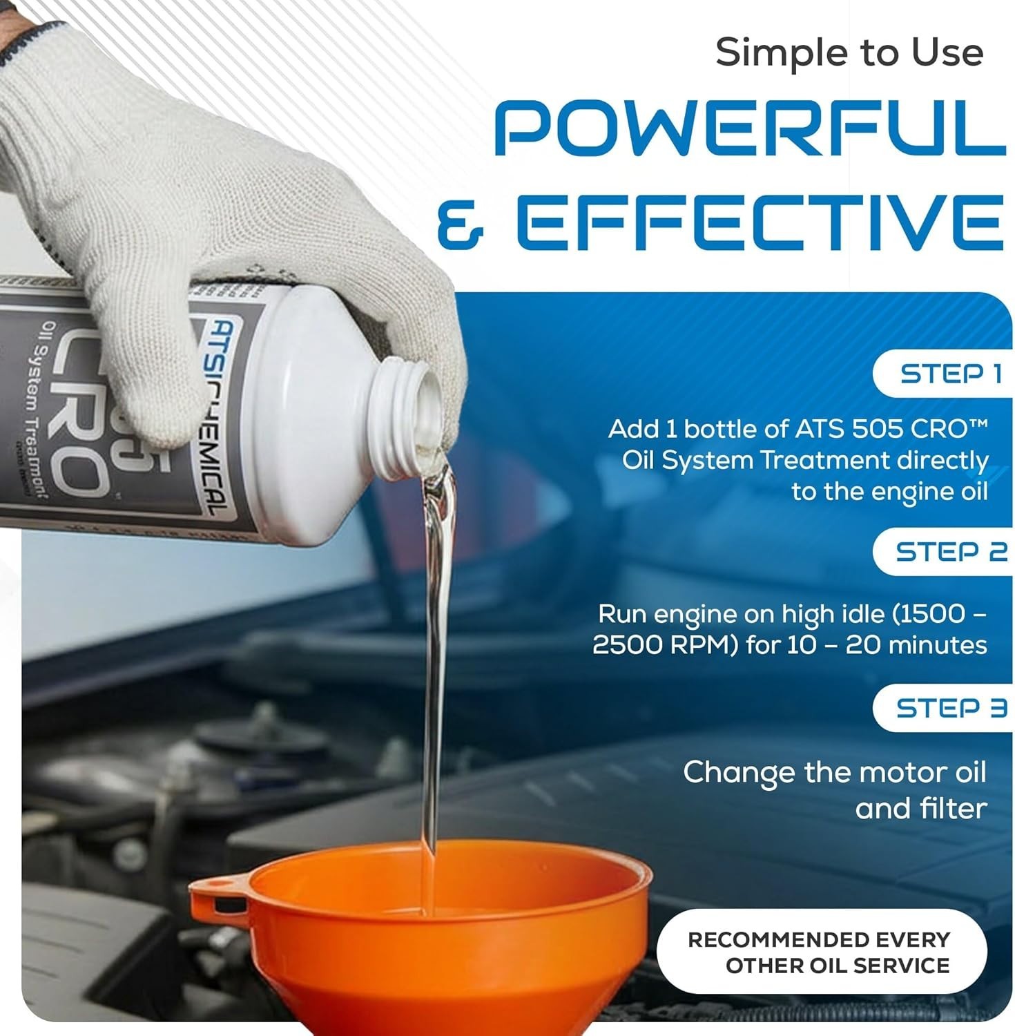 12 oz 505 CRO Oil Additive – Cleans Sludge, Restores Smooth Idle & Performance
