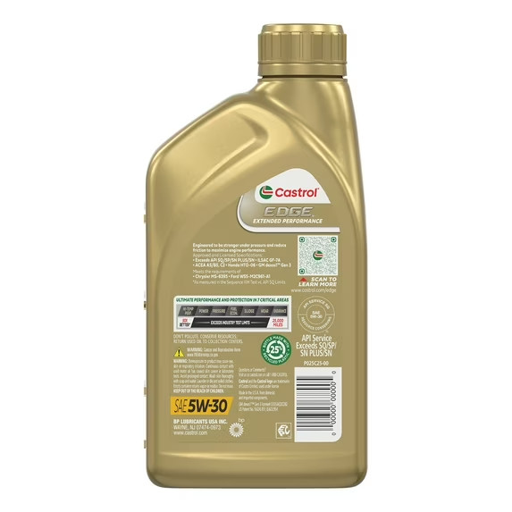 Castrol EDGE Extended Perf 5W-30, 1 Quart (3 packs ) Full Synthetic Motor Oil