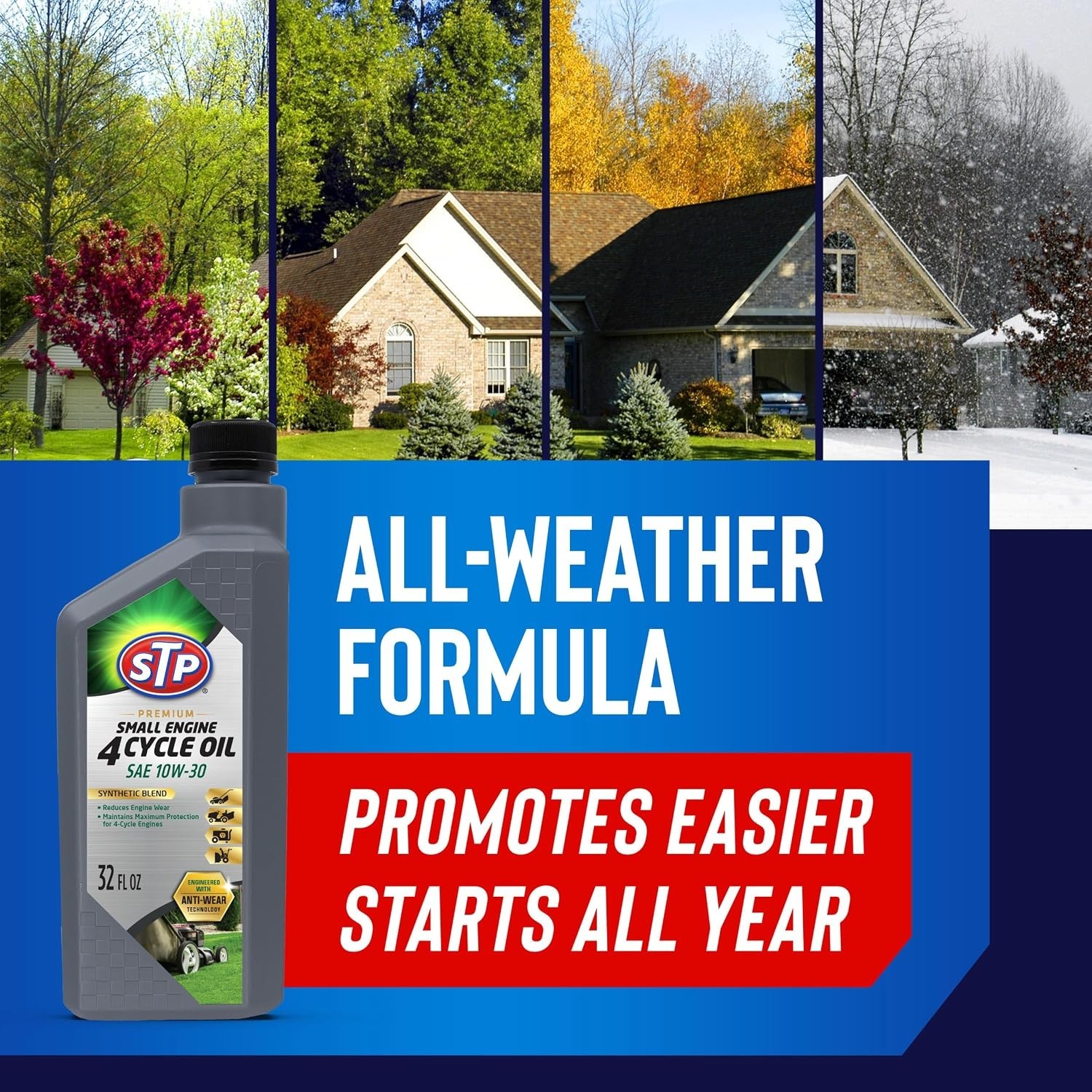 Small Engine 4 Cycle Oil Formula, -30 Small Engine Oil & Care Formula Reduces…
