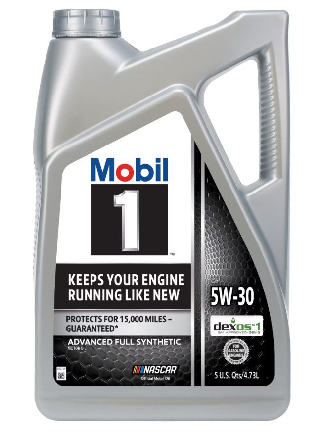 Mobil 1 Advanced Full Synthetic Motor Oil 5W-30, 5 Quart