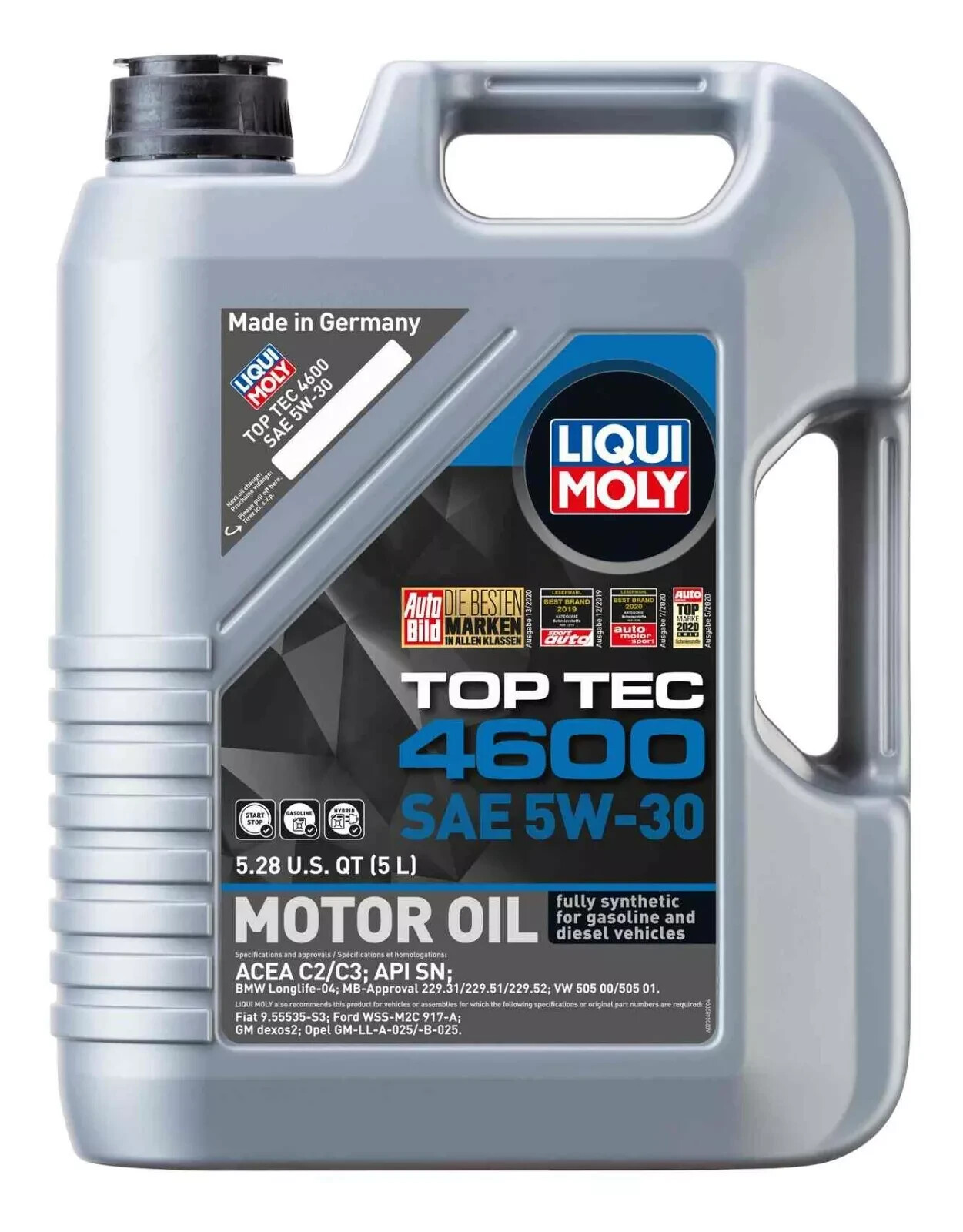 10 OE Liters Engine Motor Oil Liqui Moly Premium Fully Synthetic SAE 5W-30