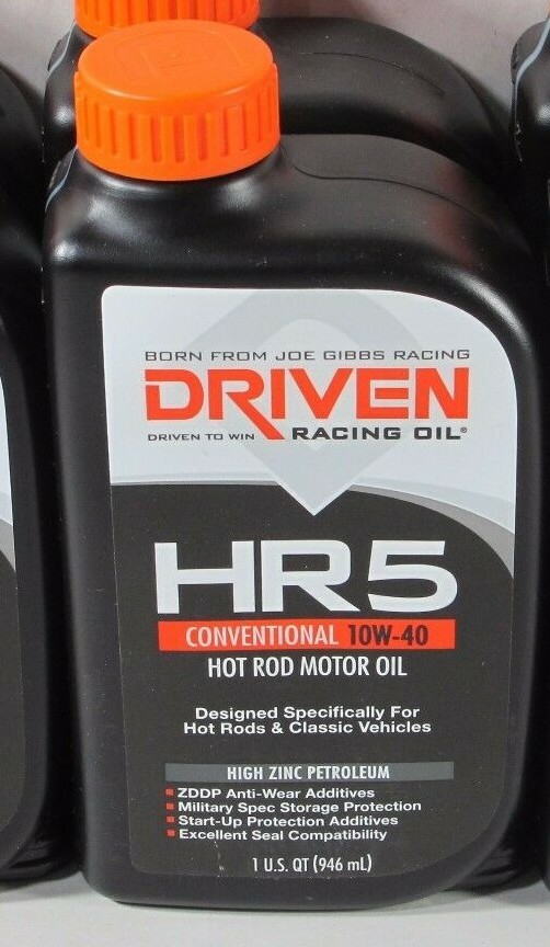 HR5 10W-40 Conventional Hot Rod Oil Driven 03806 1-Qt