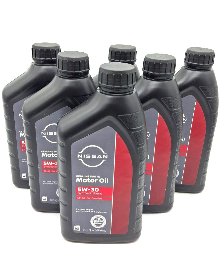 GENUINE OEM Nissan Synthetic Blend 5W-30 Motor Oil (999PK-05W30NN) 6 PACK