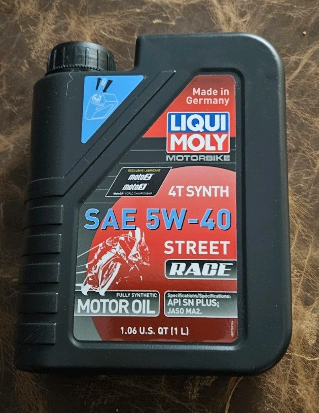 LIQUI MOLY Liquimoly Motorcycle Synthetic Oil 5W-40 STREET RACE 1 LITER