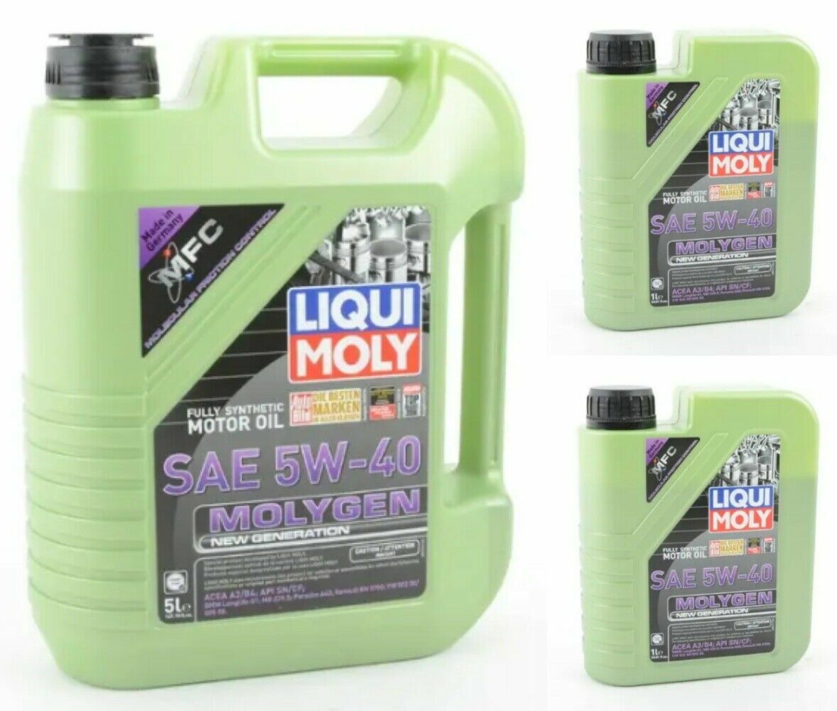 LiquiMoly MOLYGEN Fully Synthetic Motor Oil SAE 5W-40 7 Liters
