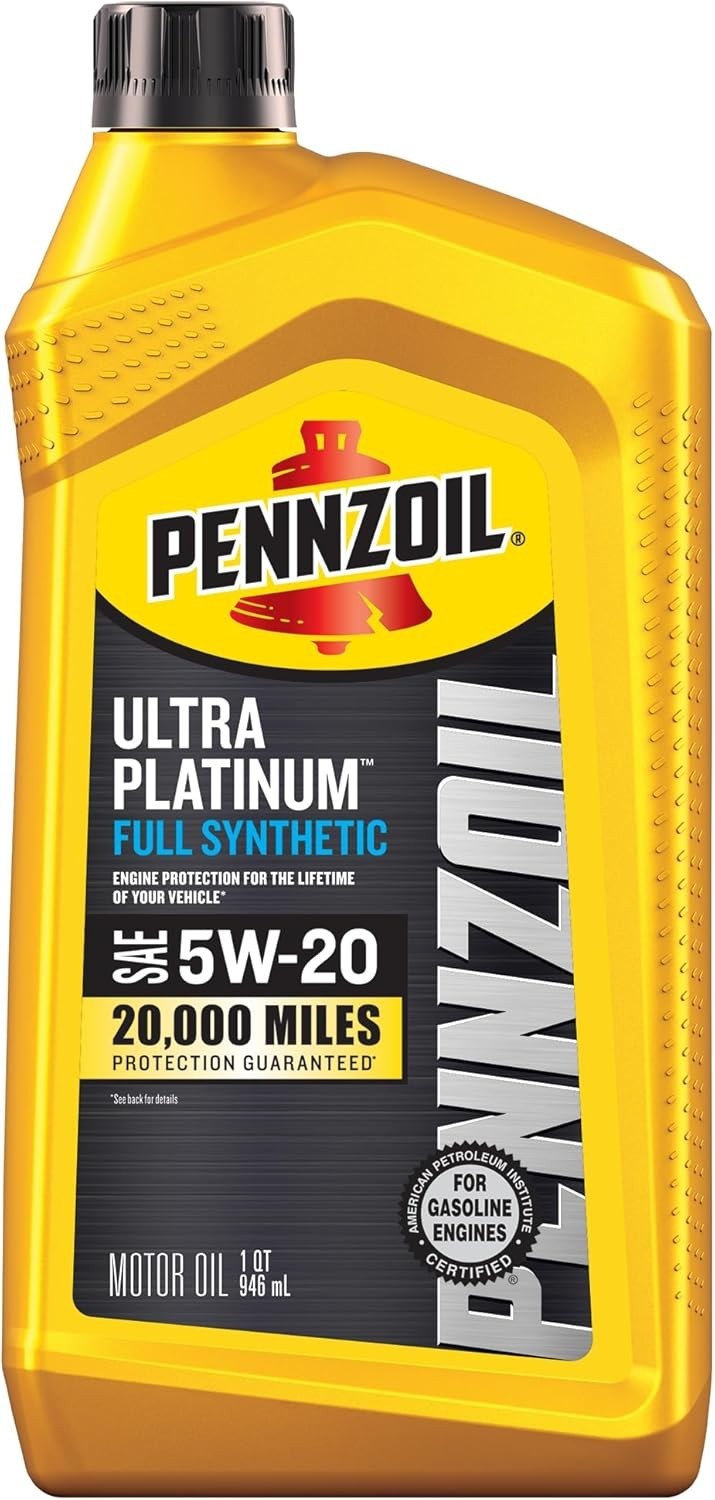 Pennzoil Ultra Platinum 5W-20 Full Synthetic Motor Oil – 1 Quart Protection