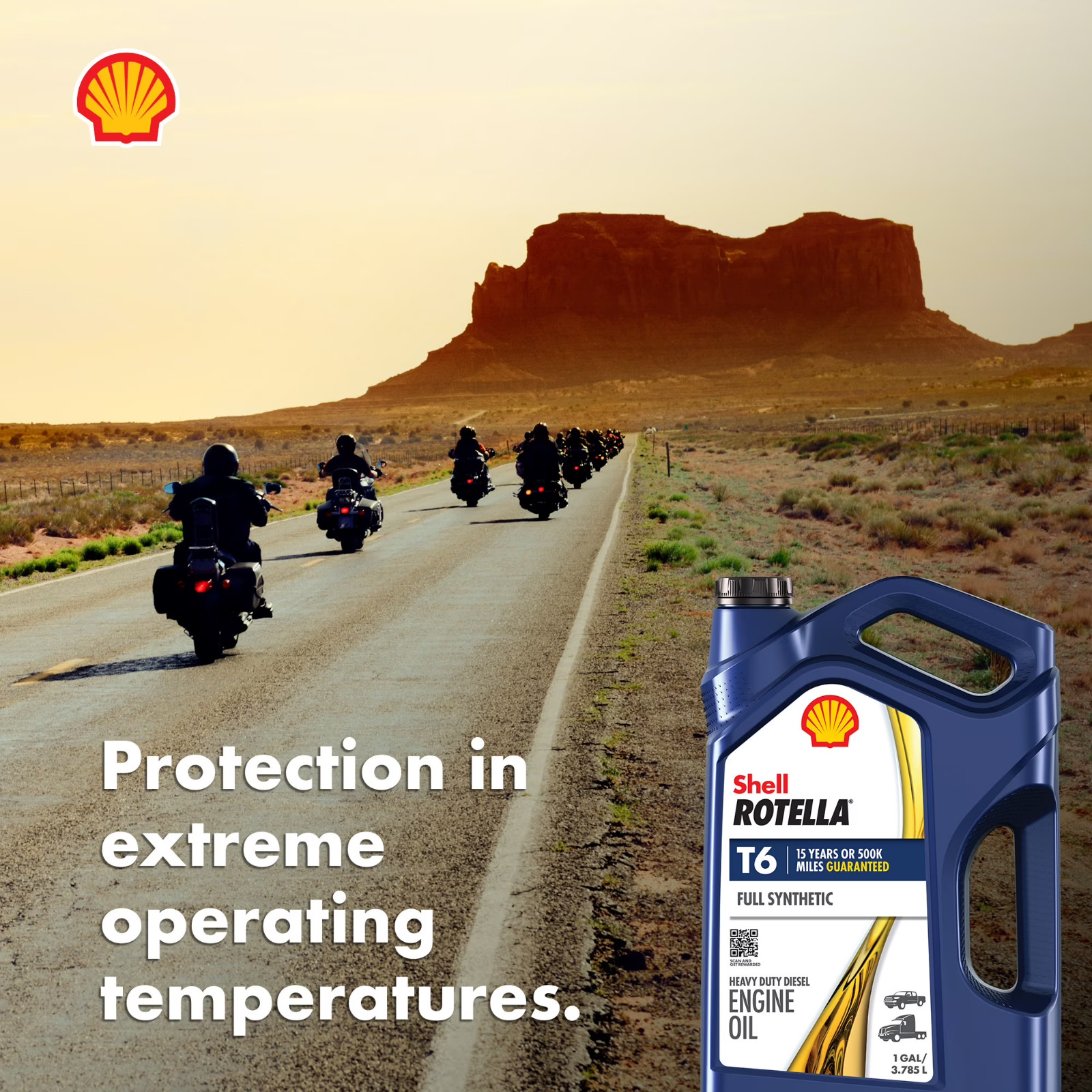 T6 Full Synthetic 5W-40 Diesel Engine Oil, 1 Gallon