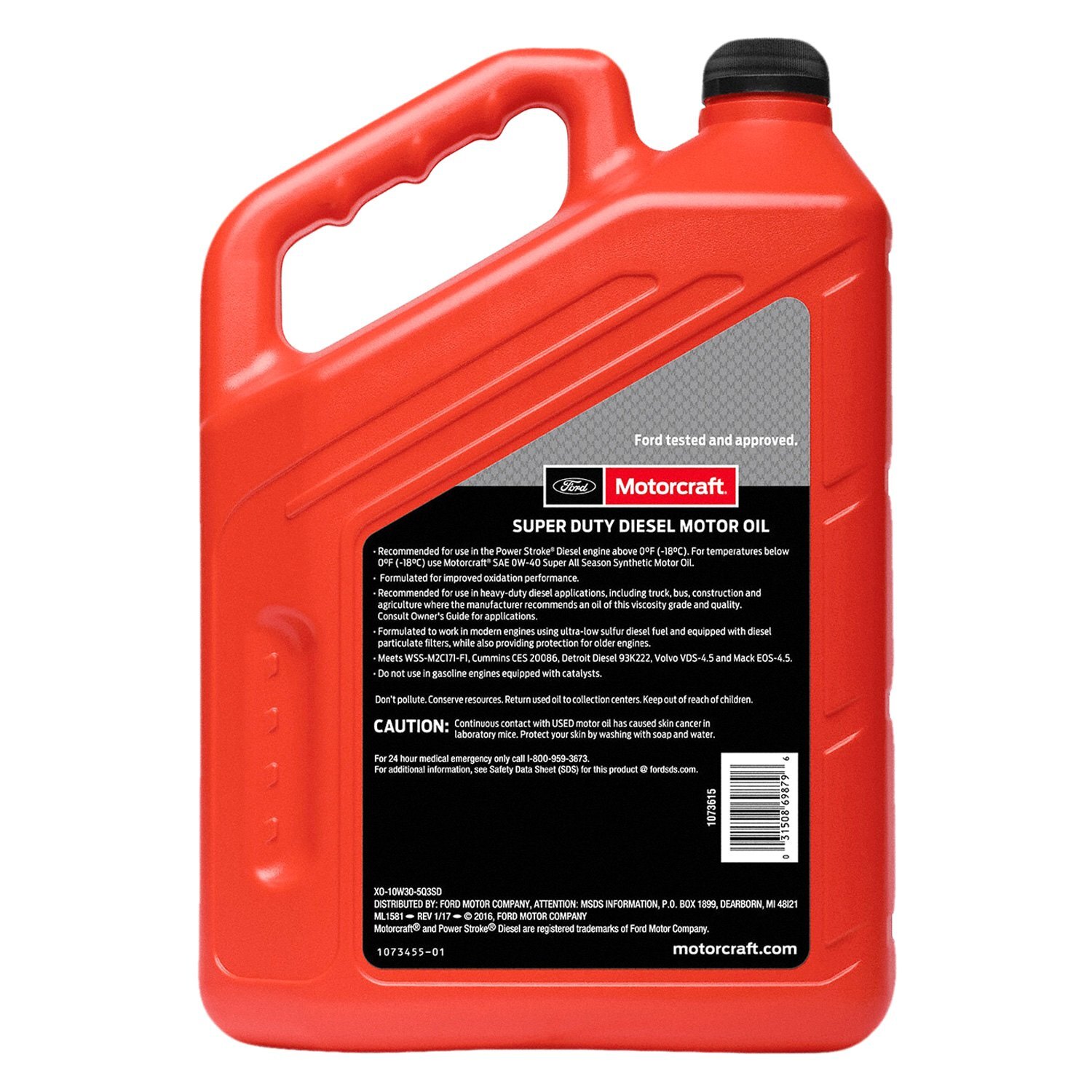 Motorcraft XO10W305Q3SD – SAE 10W-30 Synthetic Blend Motor Oil, 1.25 Gallons