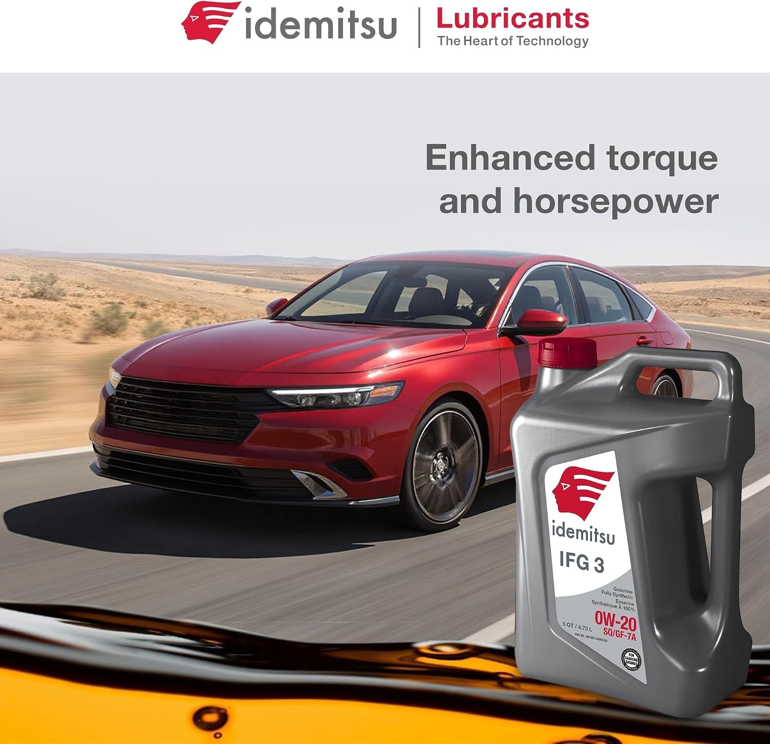 VEHICLE SPECIFIC 5 Quart 0W-20 Full Synthetic Motor Oil | Max Engine Efficiency