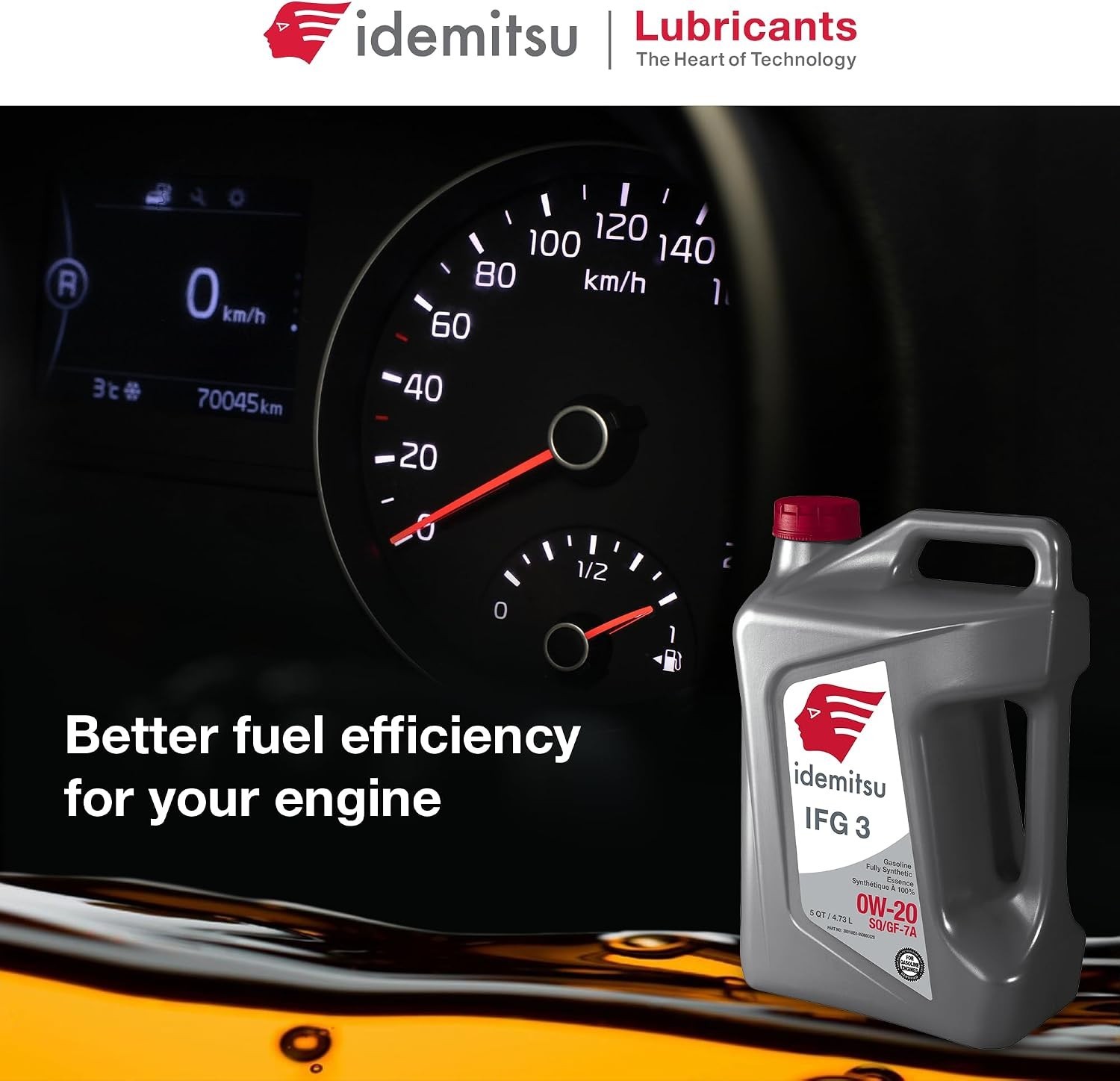 VEHICLE SPECIFIC 5 Quart 0W-20 Full Synthetic Motor Oil | Max Engine Efficiency