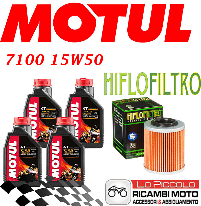APRILIA RSV 1000 2001 2003 CUTTING KIT 4 LT MOTUL 7100 15W50 + OIL FILTER