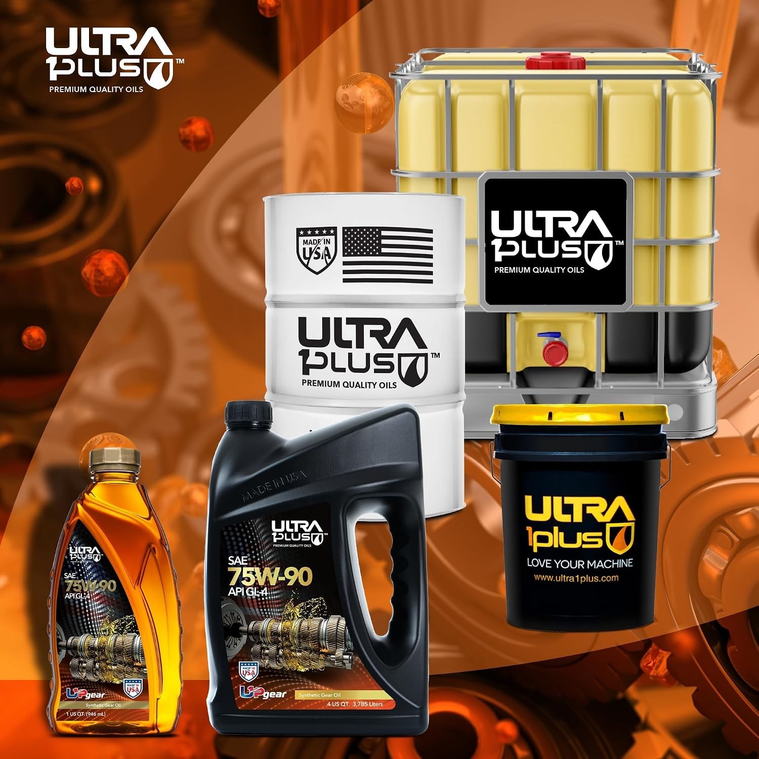 SAE 75W-90 Full Synthetic Gear Oil API GL-4 3 Quarts | Advanced synthetic tra…