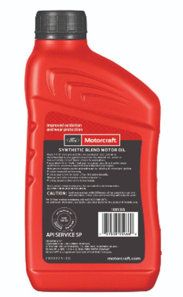 Motorcraft Synthetic Blend Engine Oil 5W-20 2 Quart ( 2 PACK ) Free shipping
