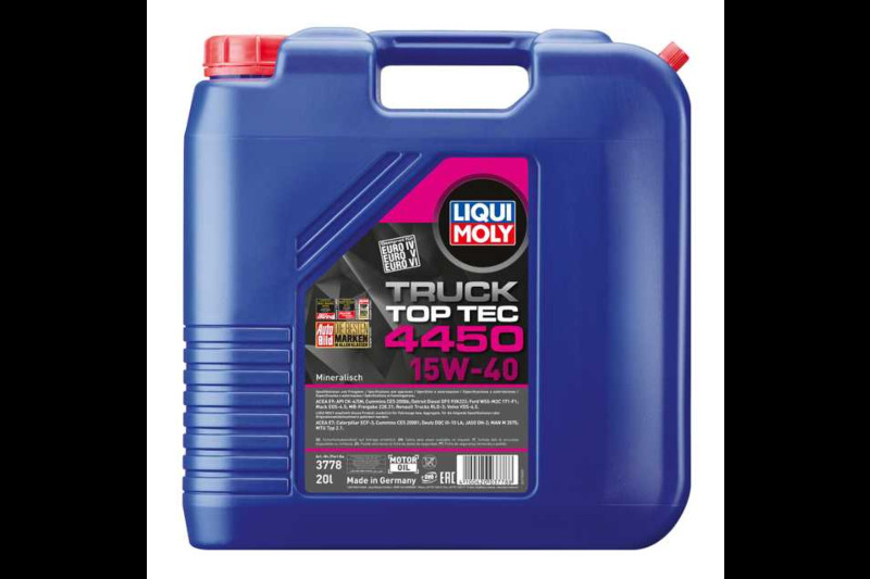 Liqui Moly Engine Motor Oil – Top Tec Truck 4450 15W-40 (5 L) – 22038