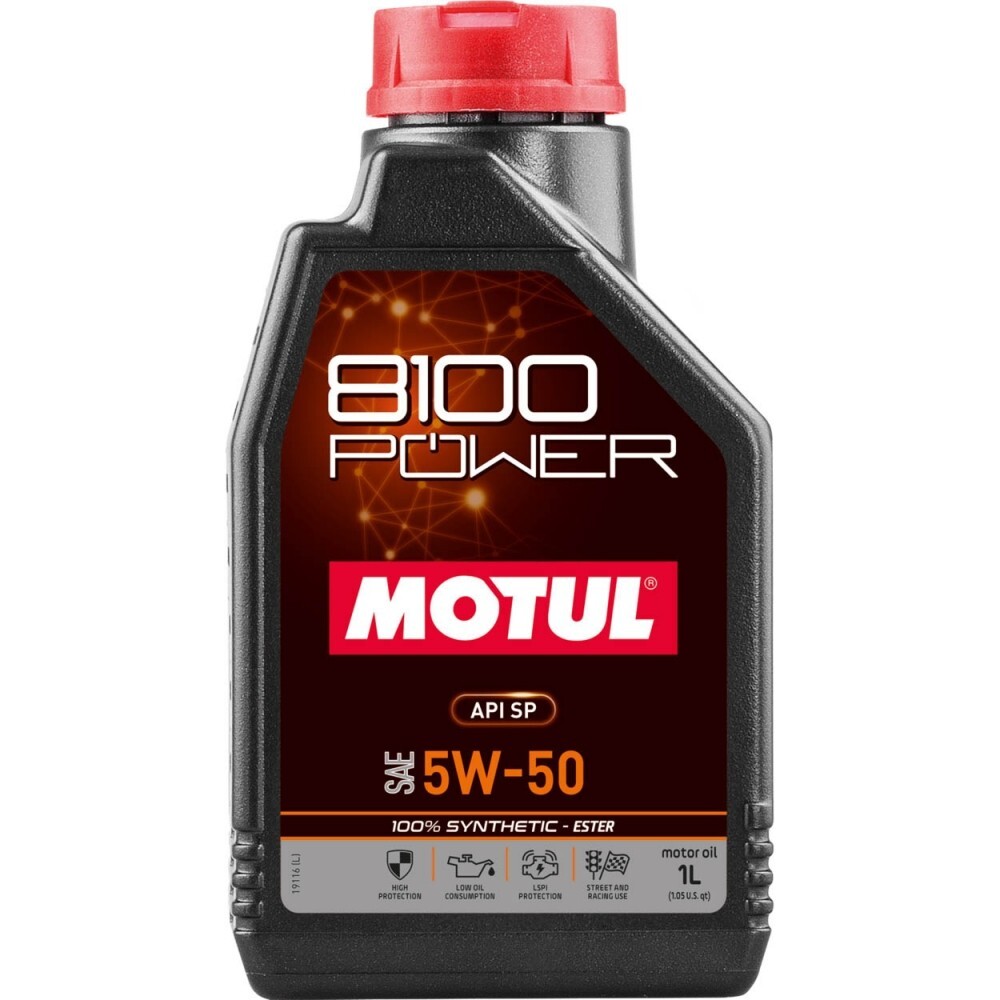 Motul 8100 Power Full Synthetic Engine Oil (5W50, 1 Liter) 111811