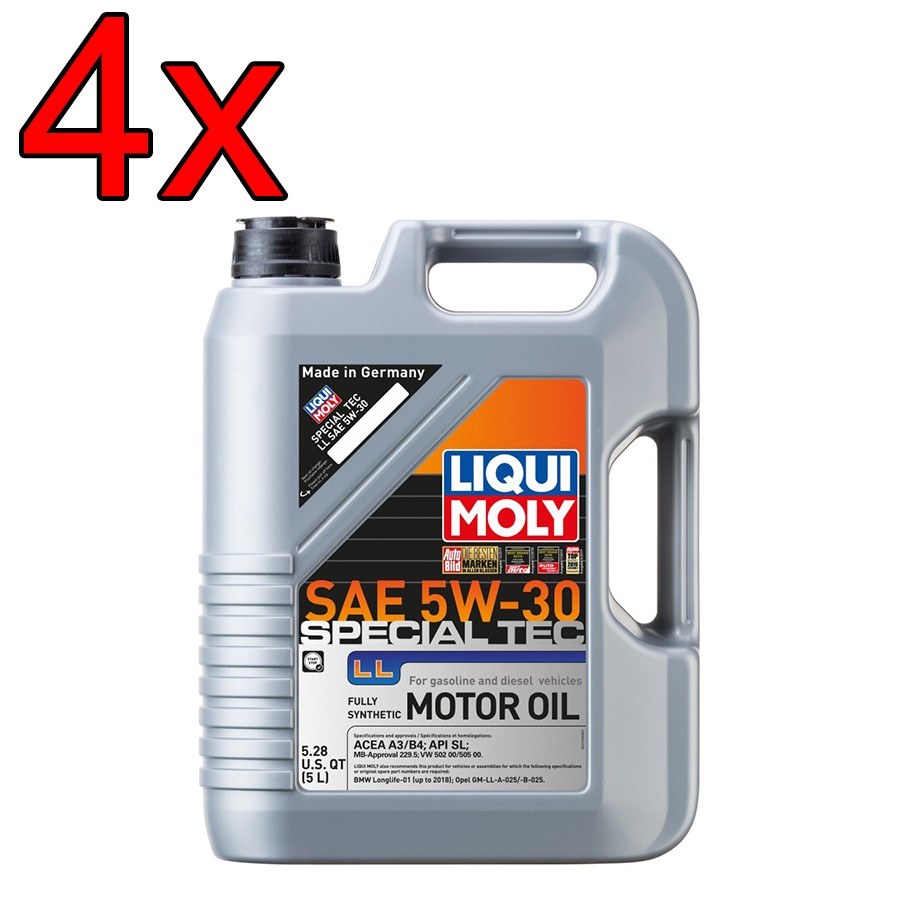 [Case of 4] LIQUI MOLY Special Tec LL SAE 5W-30 Engine Motor Oil 5L