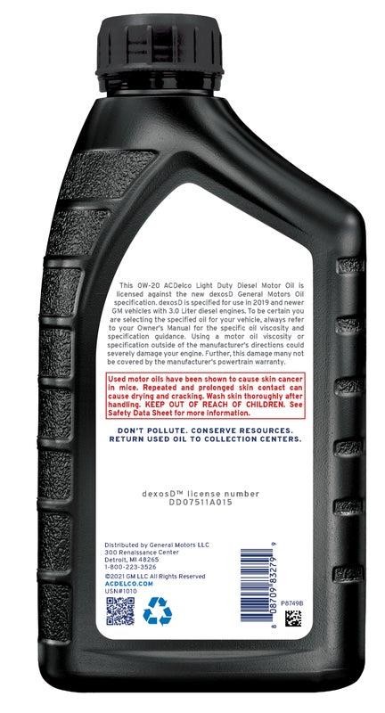 ACDelco 10-9277 19370138 Motor Oil Set