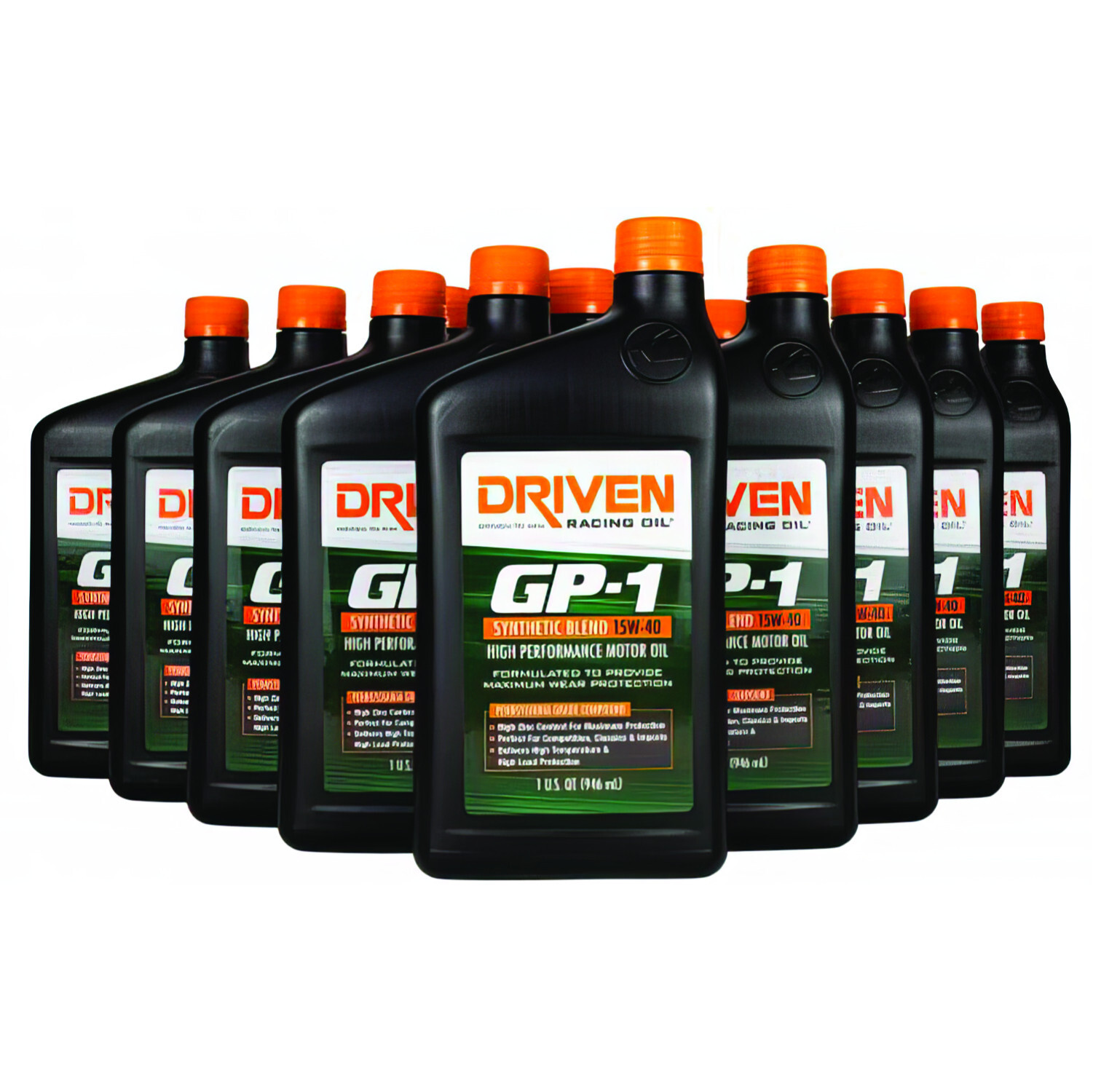 Driven Racing Oil Motor Oil GP-1 – 15W40 – Semi-Synthetic – 12 qt Bundle 19406