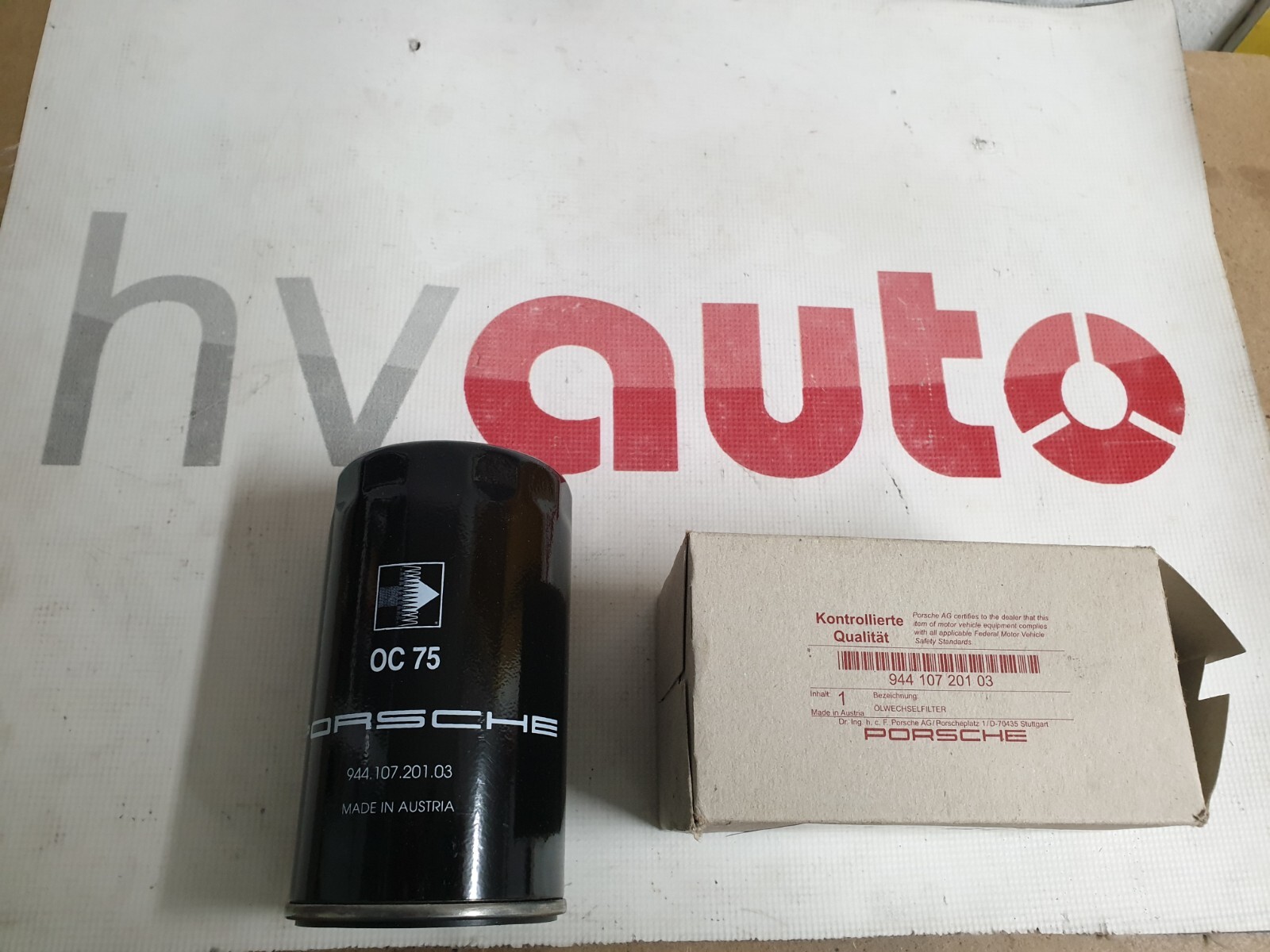 Original Porsche Oil Filter 944 968 965 Turbo 3.3 & 3.6 959 924S 94410720103