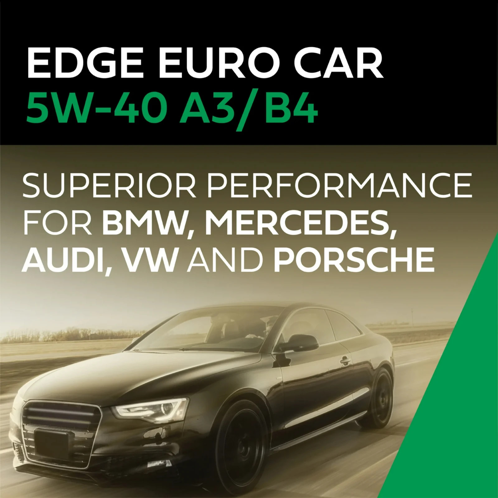Castrol EDGE Euro 5W-40 A3/B4 Full Synthetic Motor Oil 5 Qt