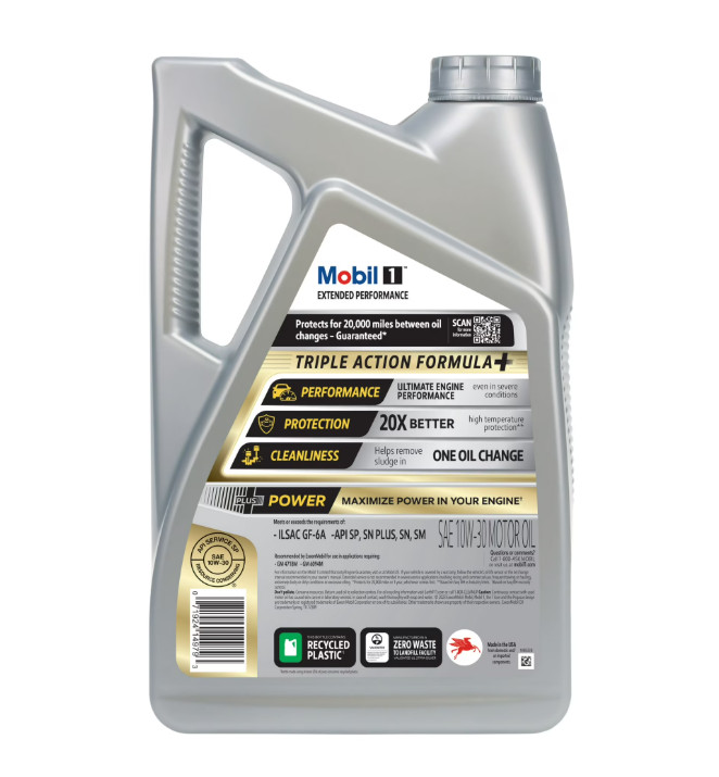 MB1 Extended Performance Full Synthetic Motor Oil 10W-30, 5 Qt, Engine Longevity
