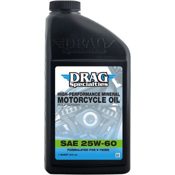 Drag Specialties Engine Oil – 25W-60 – 1 Quart Free Shipping